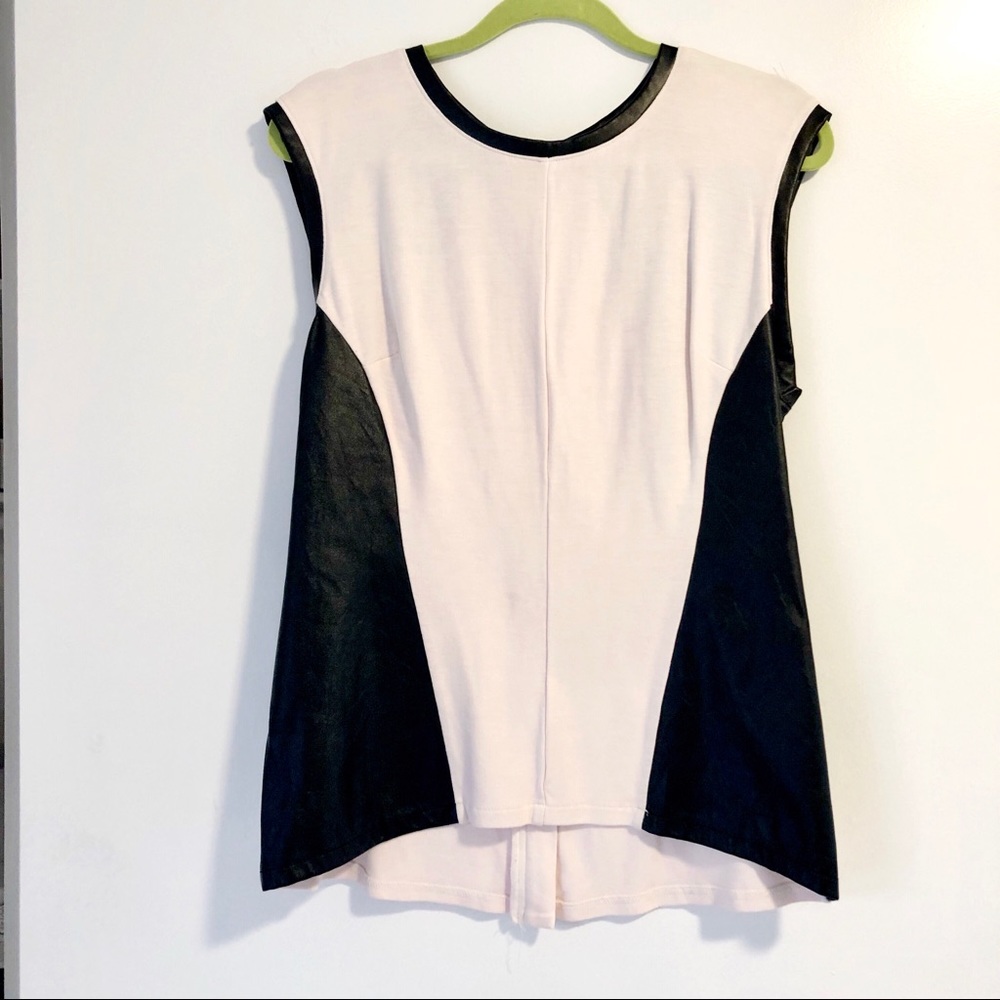 Nordstrom Halogen Leather Detailed Blouse